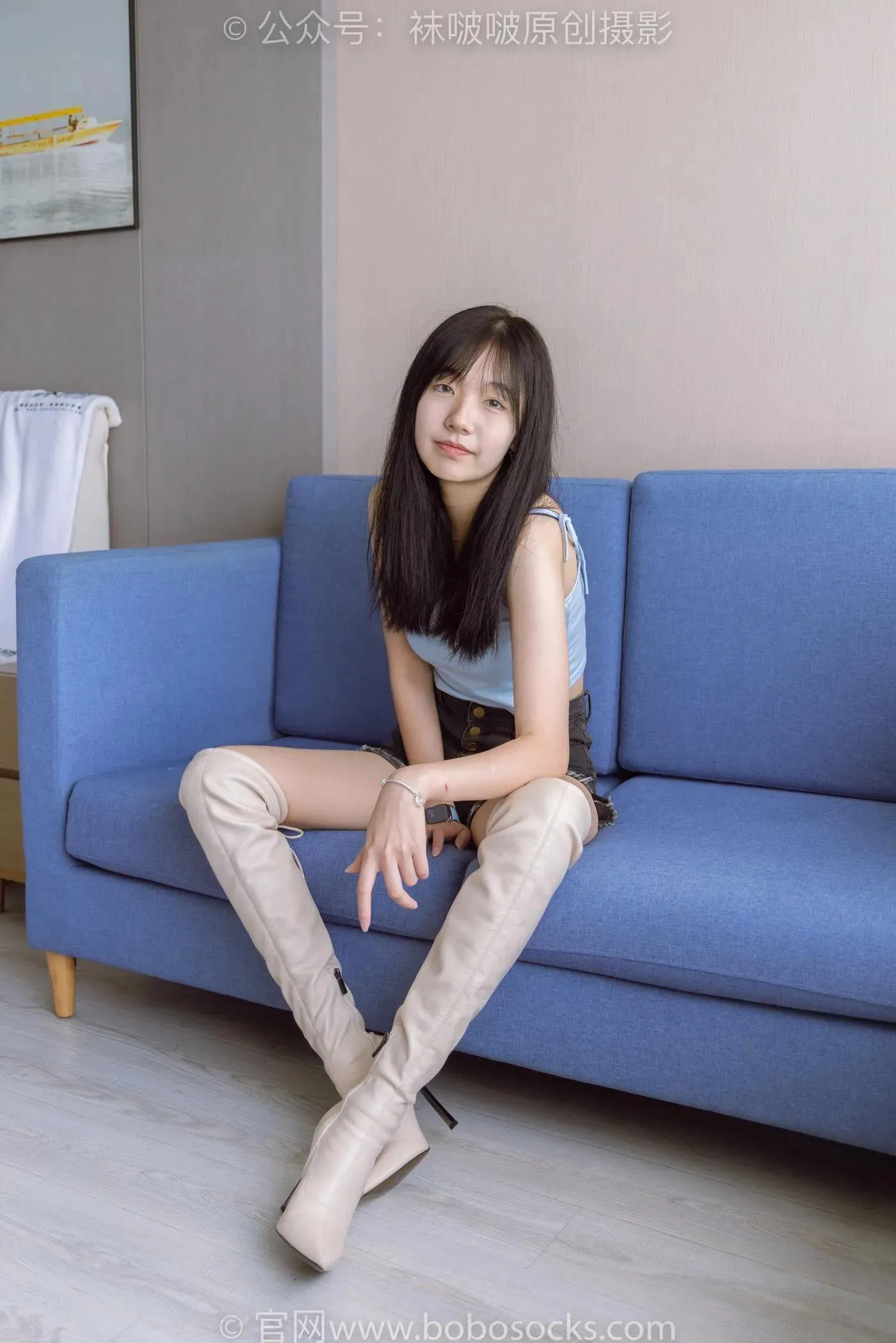 [BoBoSocks袜啵啵]NO.174 小甜豆-高跟长靴、白棉袜、裸足 [178P]插图2